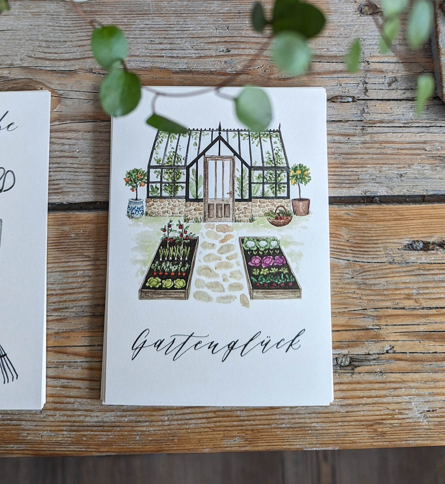 „Gartenglück“ Postkarte