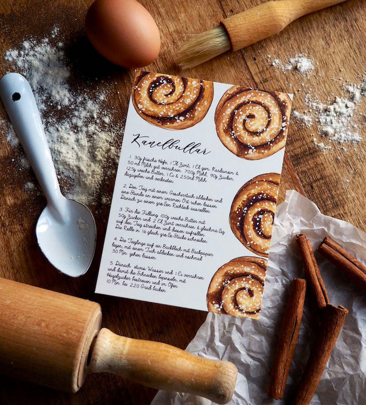 „Kanelbullar“ Postkarte