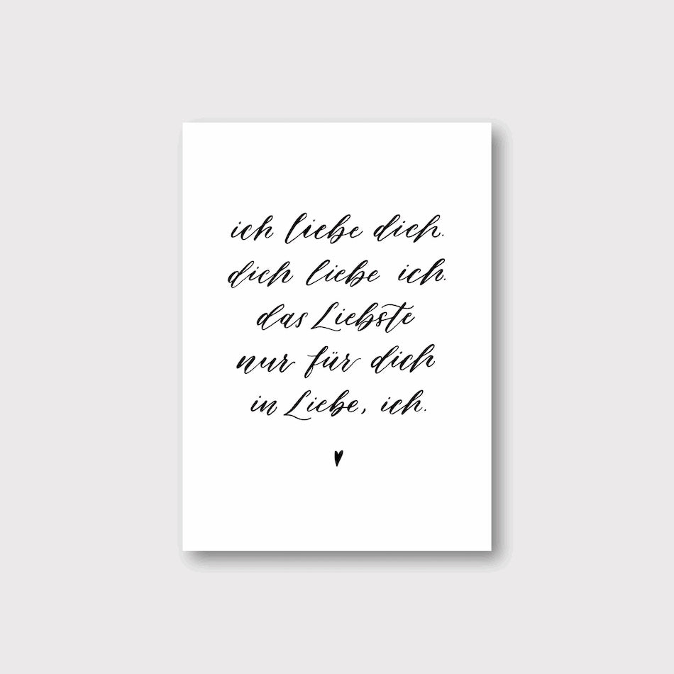 „Liebe“ Postkarte
