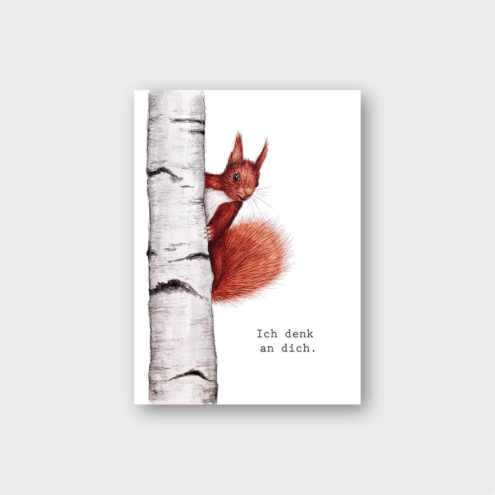 „Eichhörnchen“ Postkarte