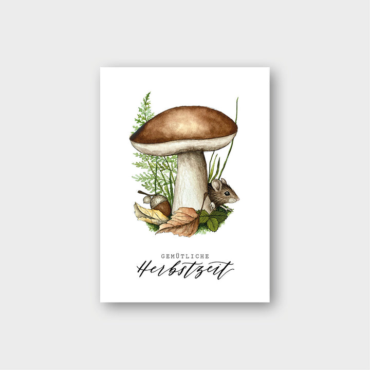 „Herbstzeit“ Postkarte