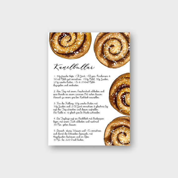 „Kanelbullar“ Postkarte