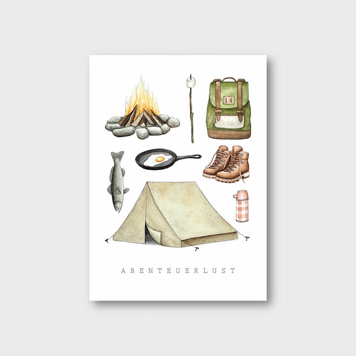 „Abenteuerlust“ Postkarte