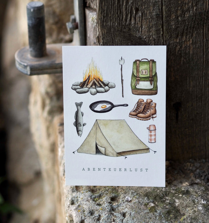 „Abenteuerlust“ Postkarte