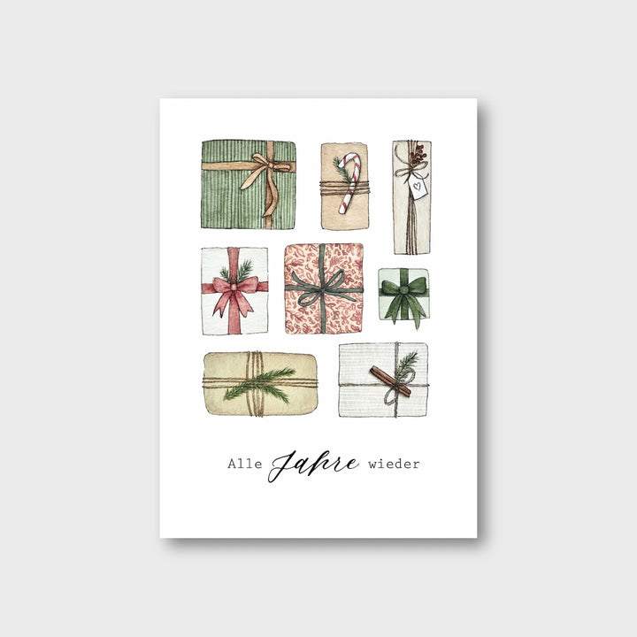 „Alle Jahre wieder“ Postkarte