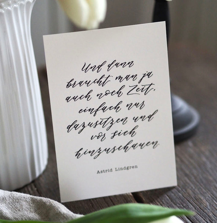 „Astrid Lindgren“ Postkarte