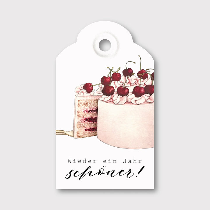 „Ein Jahr schöner" Geschenkanhänger