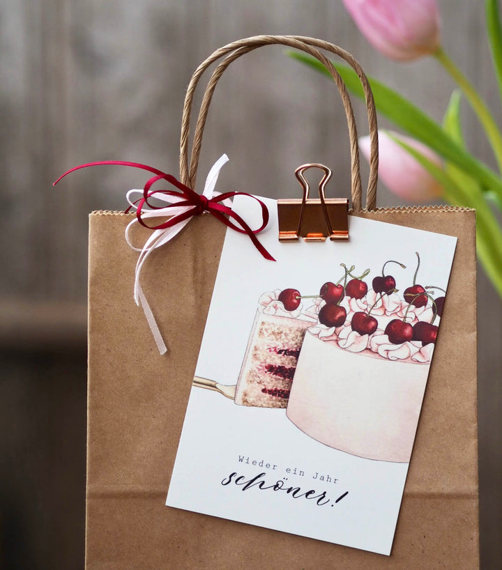 „Ein Jahr schöner“ Postkarte