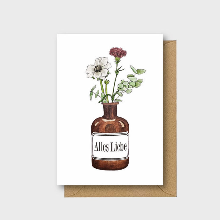 „Geburtstagsblumen“ Klappkarte