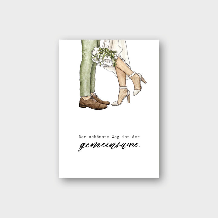 „Brautpaar“ Postkarte