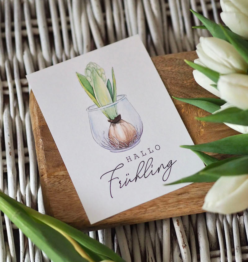 „Hallo Frühling“ Postkarte
