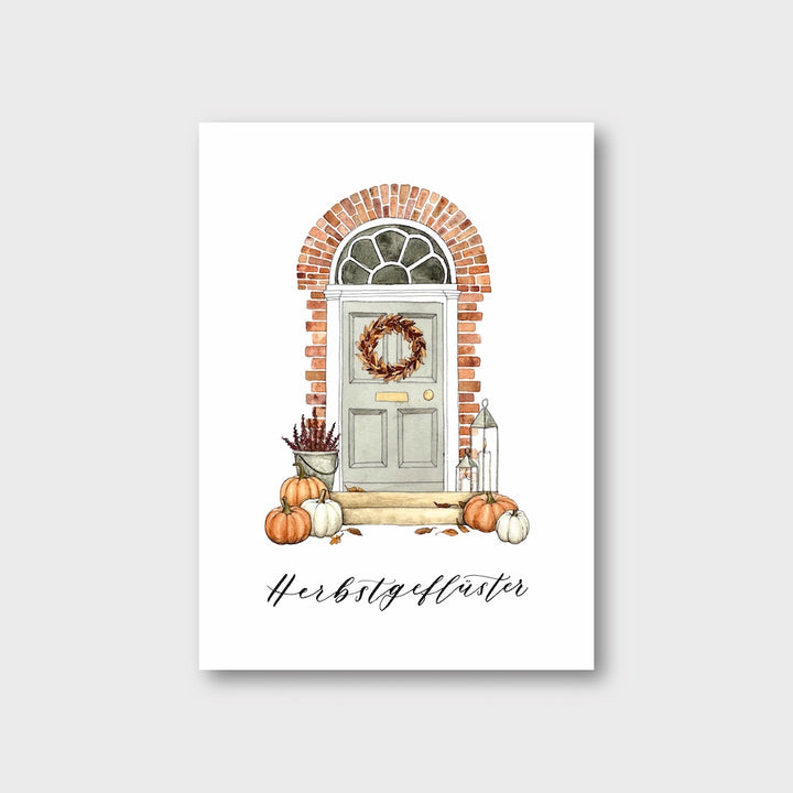 „Herbstgeflüster“ Postkarte