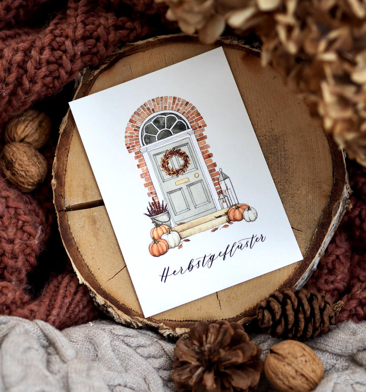 „Herbstgeflüster“ Postkarte