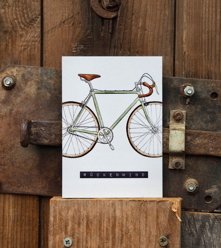 „Rennrad“ Postkarte