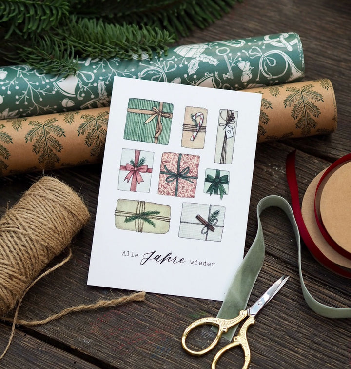„Alle Jahre wieder“ Postkarte