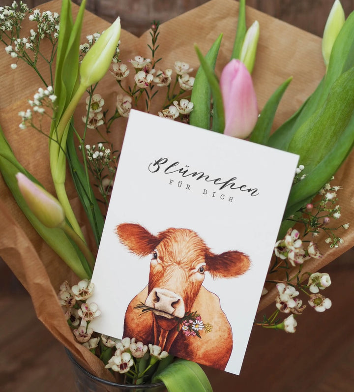 „Kuh“ Postkarte