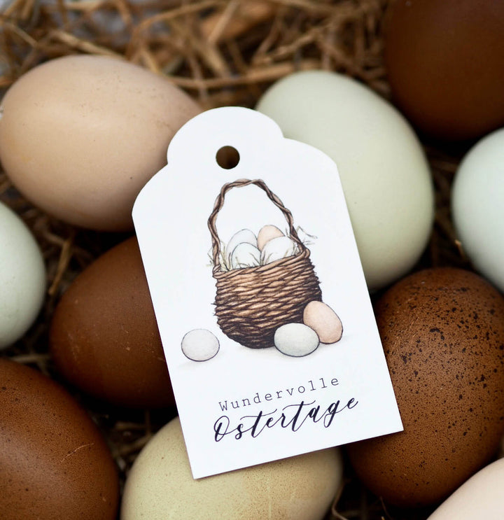 „Osterkörbchen" Geschenkanhänger