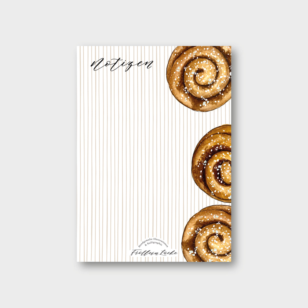 "Kanelbullar" Notizblock
