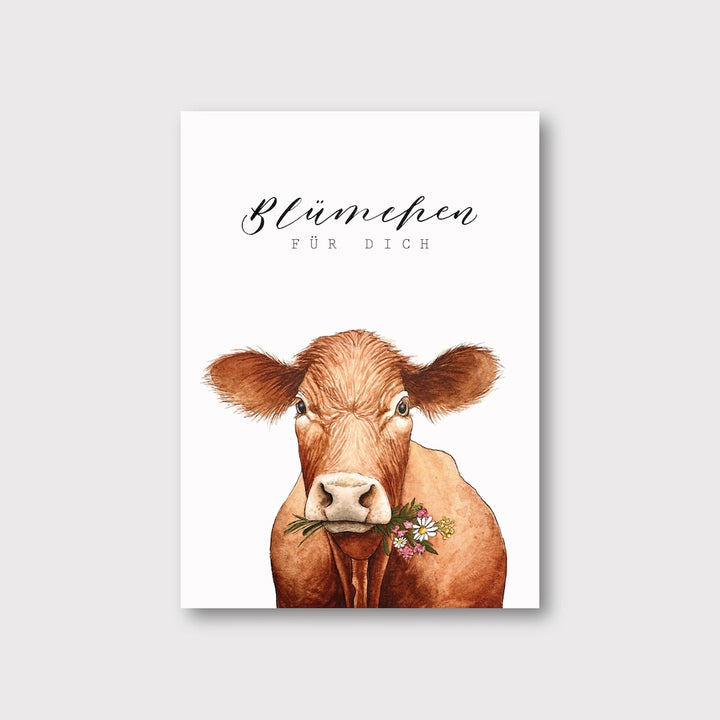 „Kuh“ Postkarte