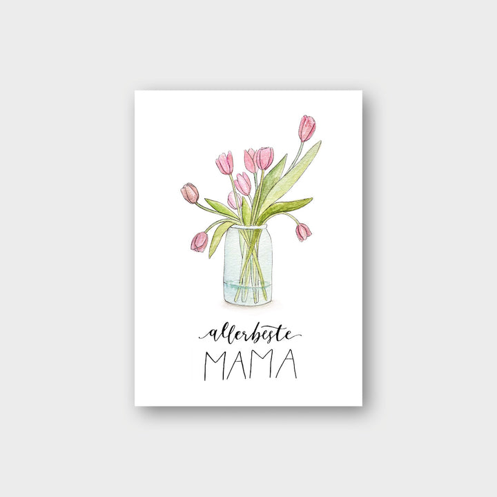 „Allerbeste Mama“ Postkarte