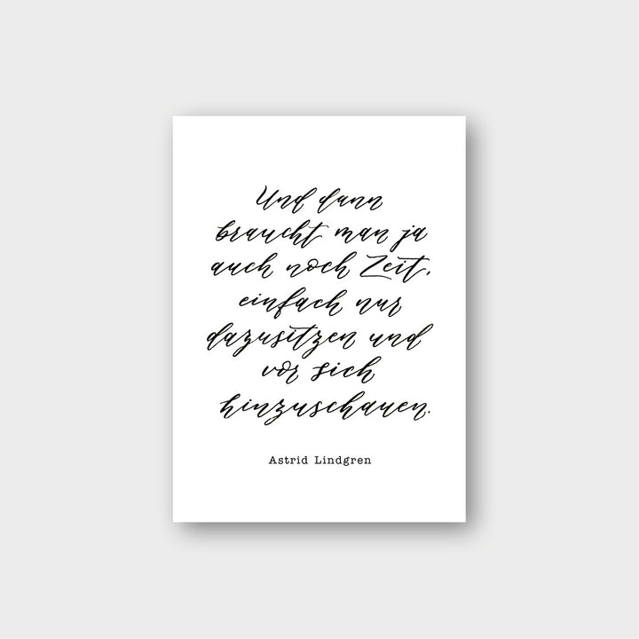 „Astrid Lindgren“ Postkarte