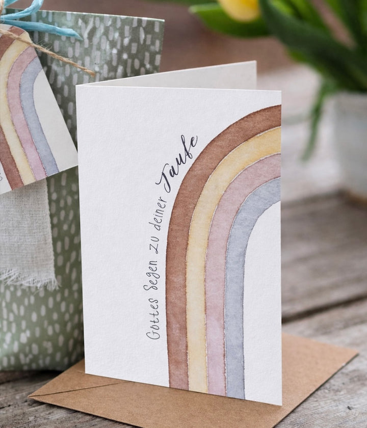 „Regenbogen“ Klappkarte