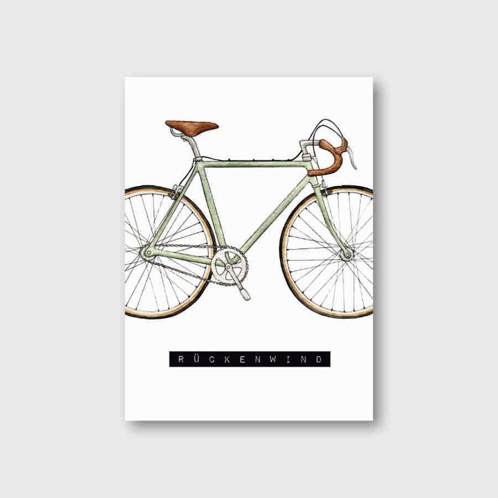 „Rennrad“ Postkarte