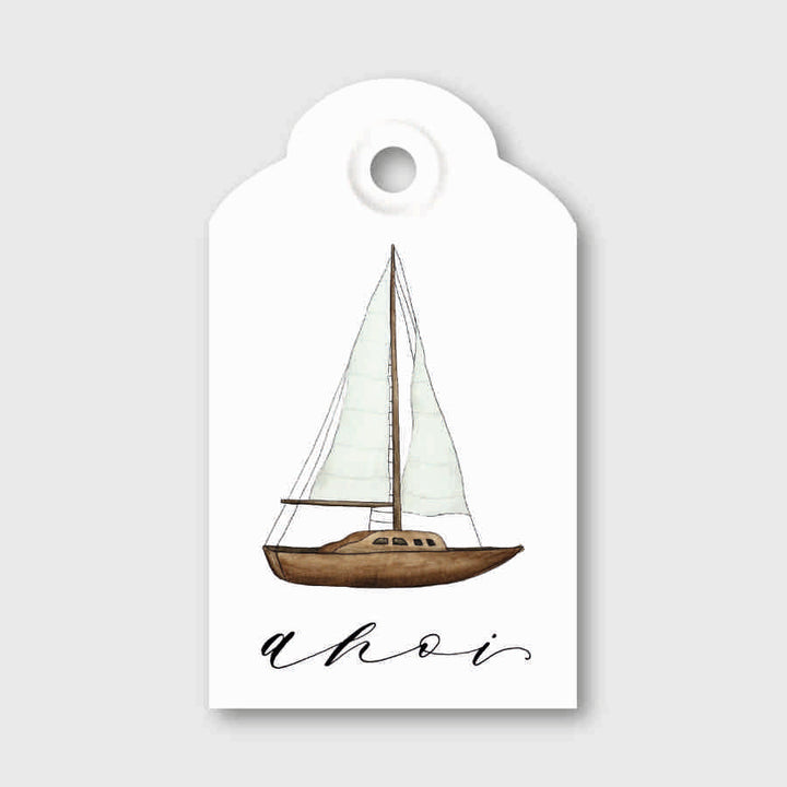 „Segelboot“ Geschenkanhänger