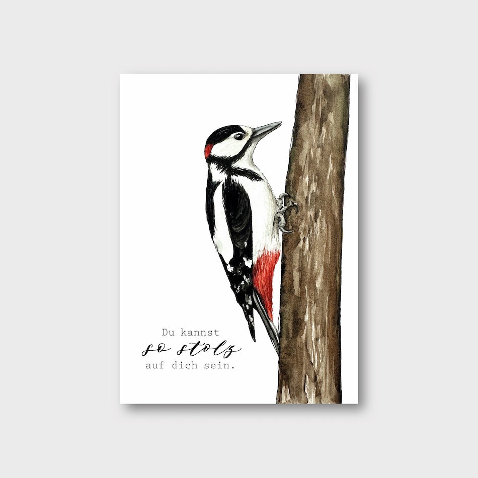 „Specht“ Postkarte