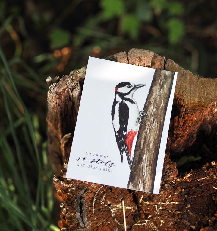 „Specht“ Postkarte