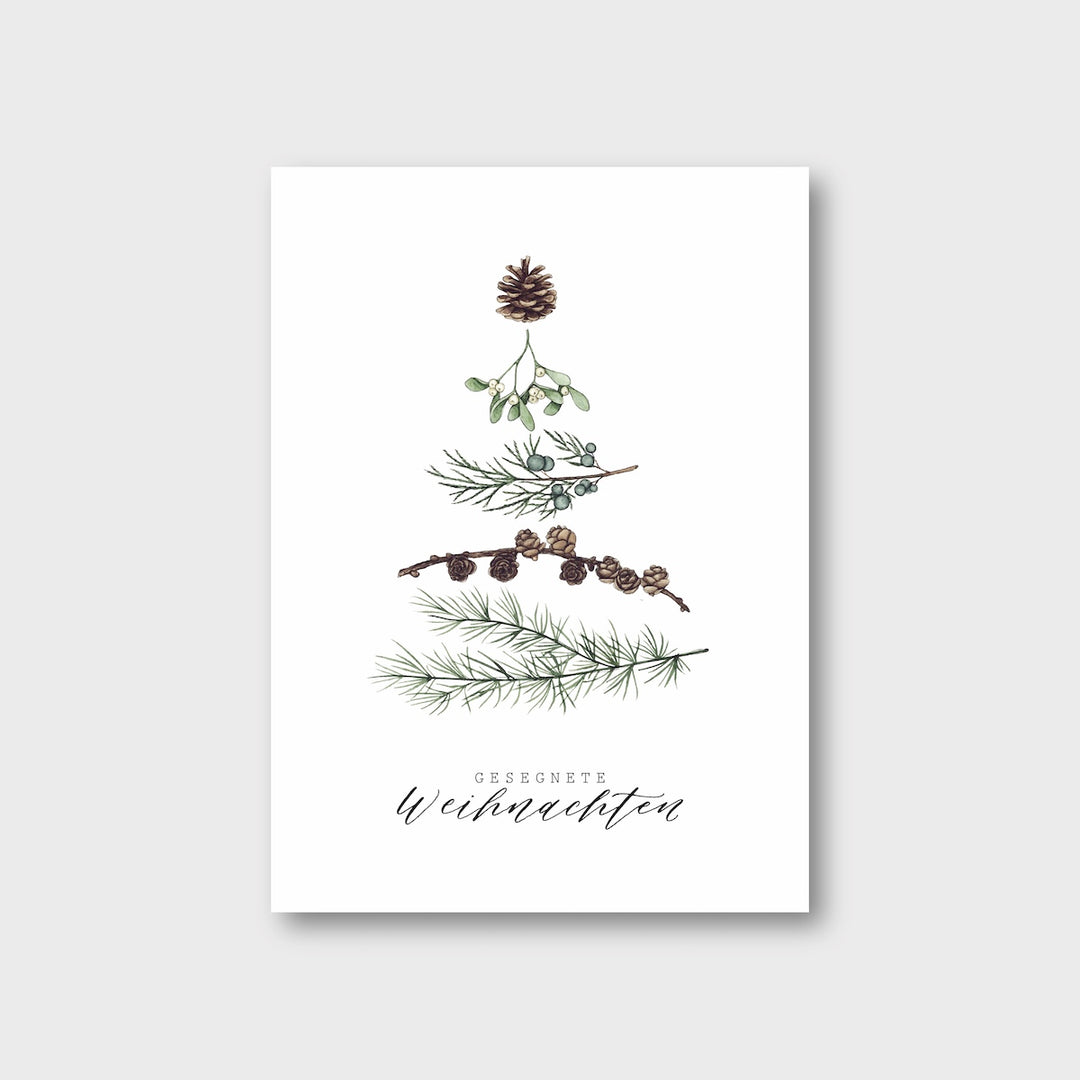 „Wintergrün“ Postkarte
