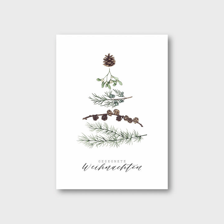 „Wintergrün“ Postkarte