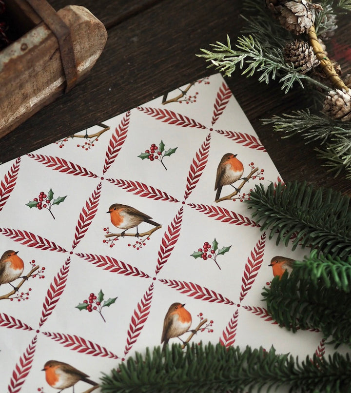 „Wintervogel“ Geschenkpapier