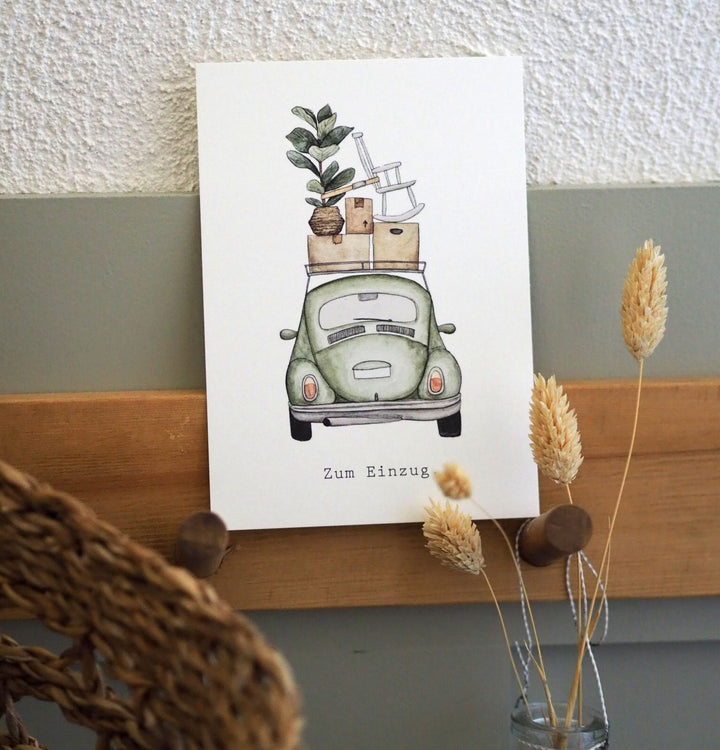 „Zum Einzug“ Postkarte