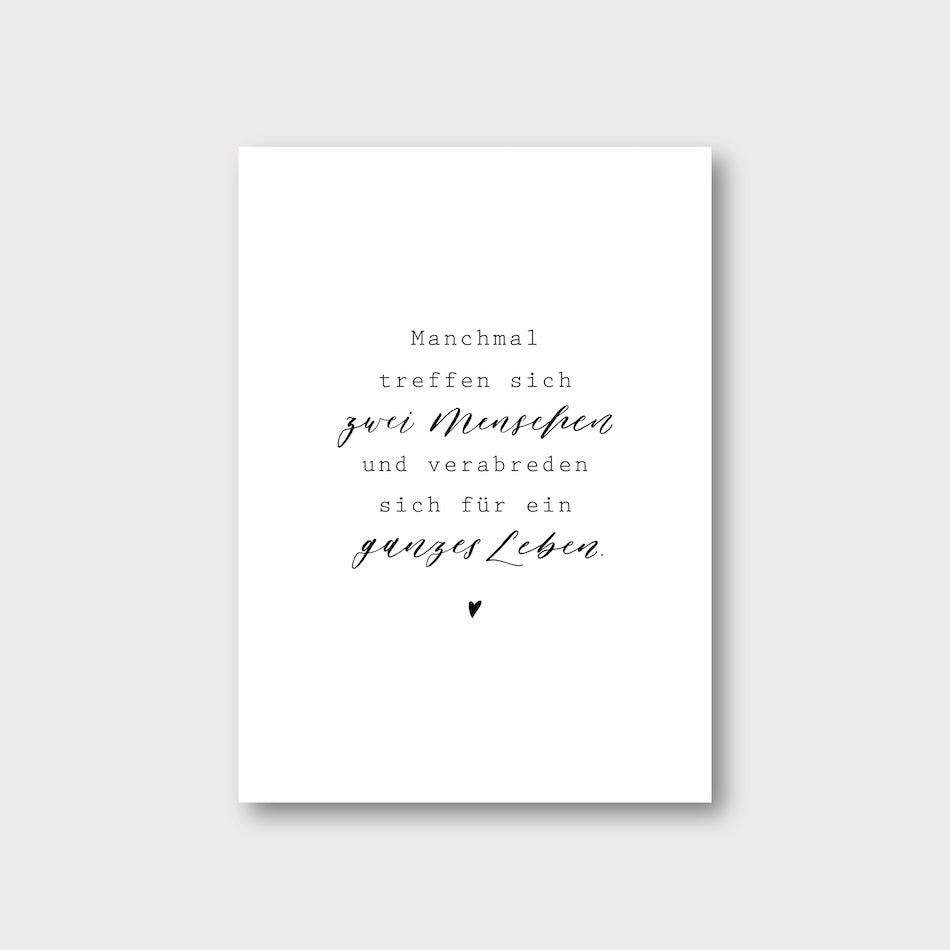 „Zwei Menschen“ Postkarte