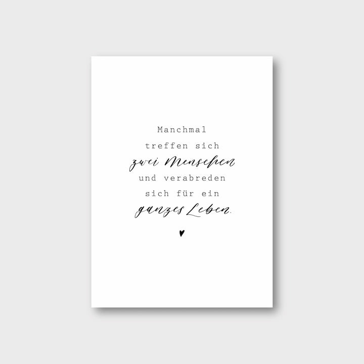 „Zwei Menschen“ Postkarte