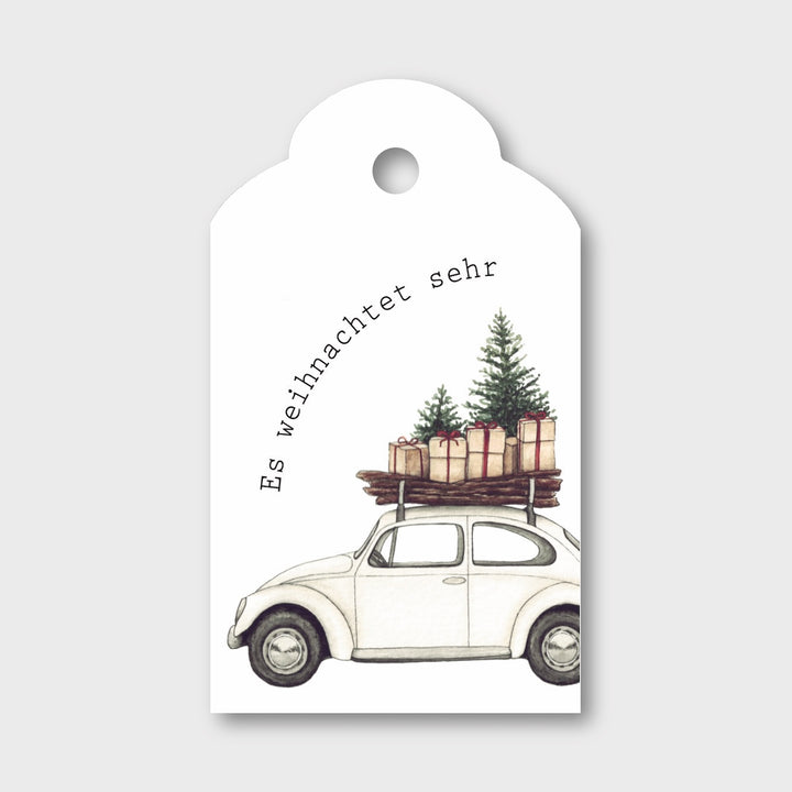 „Weihnachtsauto“ Geschenkanhänger