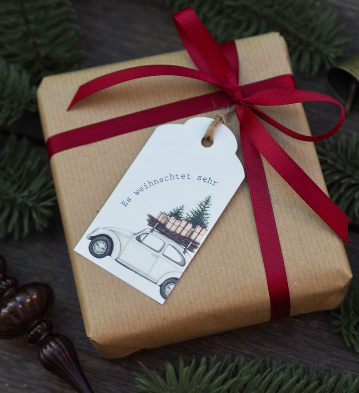 „Weihnachtsauto“ Geschenkanhänger