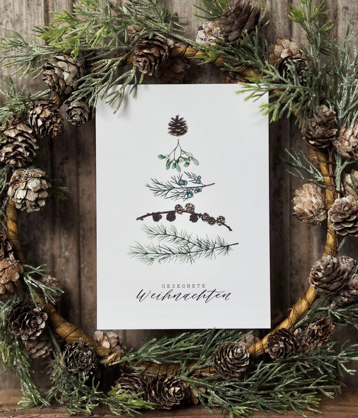 „Wintergrün“ Postkarte