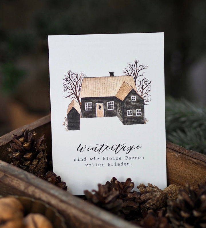 „Wintertage“ Postkarte